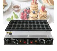 AYCDL 25/50Holes Mini Pancake Maker, Stainless Steel, 1700W Commercial Mini Dutch Pancake Maker Machine,Commercial Dutch Poffertjes Grill,50holes