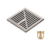 AYCDL 304 stainless steel floor drain deodorant bathroom washing machine sewer deodorant displacement floor drain,F2,10 * 10cm,E2-10 * 10cm