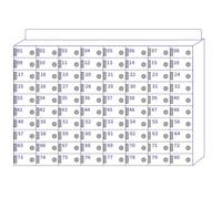AYCDL Acrylic Phone Storage Locker with Key 80 Slots Device Cabinet for Classroom School Office & Factory UseEmployee Phone Storage Solution 25 Slot Design,80 slots
