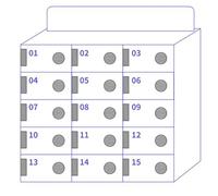 AYCDL Acrylic Phone Storage Locker with Key 80 Slots Device Cabinet for Classroom School Office & Factory UseEmployee Phone Storage Solution 25 Slot Design,15 slots