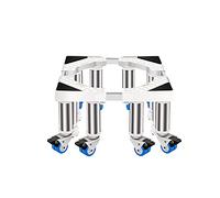 AYCDL Adjustable Appliance Fridge Mover Trolley Length/Width 41-65cm ice maker stand pedestal with 4/8 lockable Wheels Universal High Rack for dishwasher Wine Cooler,4 Legs 8 Wheels-35cm