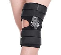 AYCDL Adjustable Hinged Knee Immobilizer Brace, Lightweight Straight Knee Splint, Perfect For Hyperextension And Locking Treatment, Ligament Tears Joint Fixed Brace,S
