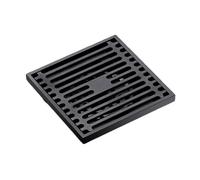 AYCDL All-copper floor drain shower room bamboo drain washing machine floor drain toilet sewer deodorizing floor drain,Gun Gray,Dual use 10 * 10cm,Antique Black-Single use 10 * 10cm
