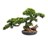AYCDL Artificial Plants Display Tree Artificial Plants Fake Bonsai Pine Trees Plants Greenery Pine Bonsai Tree Desktop Display,Office,Living Room,Zen Garden Indoor Decoration B