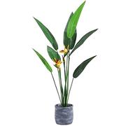 AYCDL Artificial Tree Plants Artificial Plant Decoration Heaven Bird Artificial Tree Green Leaf Auspicious Bird Fake Trees For Indoor Decoration Decoration Artificial,Onecolor-,Blue-120cm