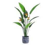 AYCDL Artificial Tree Plants Artificial Plant Decoration Heaven Bird Artificial Tree Green Leaf Auspicious Bird Fake Trees For Indoor Decoration Decoration Artificial,Onecolor-,Blue-150cm