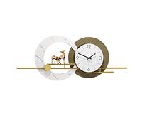AYCDL Atmospheric Clock Wall Clock Living Room Modern Home Wall-Mounted Mute Net Red Clock Table