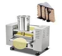 AYCDL Automatic Mille Crepe Cake Machine, Egg Skin Maker for 6-9” Crepes, 100-300 Pieces/H, Non-Stick Coating for 7-Layer Cakes
