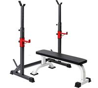 AYCDL Bench Press Set, Adjustable Olympic Weight Bench for Full Body Workout & Home Gym Exercise, Fitness Machine Bench Strength Weights Equipment Without Barbell