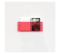 AYCDL Brochure rack,Colorful Acrylic Wall Mounted Brochure Rack, Clear Magazine Holder Bookshelf, Literature Display Stand for Waiting Room Library Store,Red-100cm/39.4in