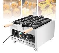 AYCDL Bubbles Waffle Maker 12pcs Waffle Makers & Irons/Egg Shaped Waffle Maker with 180° Flip/Stainless Steel Double Sided Heating/Pancake Baker Machine