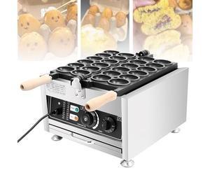 AYCDL Bubbles Waffle Maker 12pcs Waffle Makers & Irons/Egg Shaped Waffle Maker with 180° Flip/Stainless Steel Double Sided Heating/Pancake Baker Machine