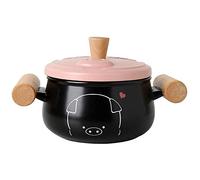 AYCDL Ceramic Casserole Nordic Pink Round Cooking Pot Household Kitchen Supplies Saucepan Cookware