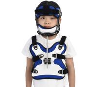 AYCDL Children Cervical Thoracic Orthosis, Children's Chest Fixation Brace with Chin Rest, Height and Elasticity Adjustable, Breathable Material and Easy to Clean, for Sco,Medium