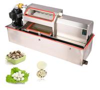 AYCDL Commercial Automatic Quail Egg Peeling Machine 25W Stainless Steel Sheller with Water Circulation for Boiled Eggs,70Kg/H Efficiency