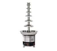AYCDL Commercial Chocolate Fountain Machine, Adjustable Temperature Fondue Melter with Stainless Steel Body, Easy Assembly for Wedding and Birthday Party Events