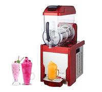 AYCDL Commercial Ice Slush Machine, 15L Frozen Beverage Making Machine, Portable Ice Crusher and Shaved Ice Machine for Hotel Bar Cafe,Red,Red