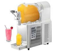 AYCDL Commercial Ice Slush Machine,High-Efficiency Frozen Drink Maker for Smoothies,Margaritas,and Slushies,Ideal for Restaurants,Snack Bars,and Supermarkets,Black,White