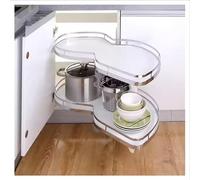 AYCDL Corner Cabinet nizer with Two Tier Pull Out Baskets Chrome Plated Stainless Steel Storage Shelves for Kitchen nization Fits 800 1000mm Blind Corner,A Right-900mm