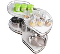 AYCDL Corner Kitchen nizer, Pull-Out Carousel Shelf, Soft-Close Expandable Corner Cabinet nizer for Blind Base Cabinets, Space-Saving Kitchen Storage Soluti