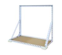AYCDL CPU Stand CPU Mobile Cart Holder PC Tower Holder, Wall Mounted CPU, Sturdy Metal Frame, Hanging Host Case Bracket, Holds Up to 66Lbs, Easy to Install,50 * 20 * 50cm