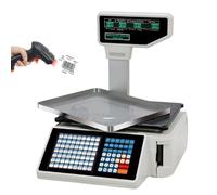 AYCDL Digital Price Computing Scale Thermal Printer, Electronic Barcode Printer, Capacity 66 Lbs, Suitable for Retail Stores (B)