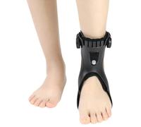 AYCDL Drop Foot Posture Lift Support, Night Splint, Ankle Brace Support with Comfortable Inflatable Airbag for Hemiplegia Stroke Shoes Walking, Black, X-Large,Left Foot-X,Left Foot-Large