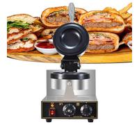 AYCDL Electric Burger Waffle Maker Machine, Commercial Ice Cream Burger Maker, Adjustable Temperature and Timer, for Breakfast Shop, Dessert Shop, Beverage Shop,Singlehead