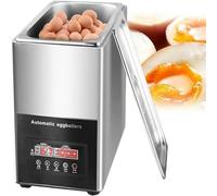 AYCDL Electric Egg Boiler, Stainless Steel Automatic Cooker with Warming Function for 50 Perfects Soft,medium and Hard Eggs, Indicator Light