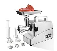 AYCDL Electric Meat Mincer Grinder, Sausage Maker Stuffer, Food Grinding Mincing Machine, with Sausage Nozzles, 3-Size Metal Plates, for Home and Commercial Use