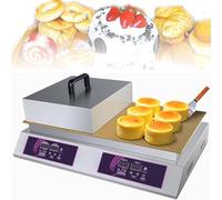 AYCDL Electric Souffle Making, Machine Dorayaki Baker Pancake Maker Muffins Making Machine Stainless Steel with Double Pure Copper Plate Commercial