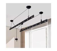 AYCDL Electrical Drying Rack Hand Operated Lifting Clothes Hanger Indoor Balcony Automatic Household Manual Top Mounted Clothes Hanger Clothes Drying Rack,A-1.5m