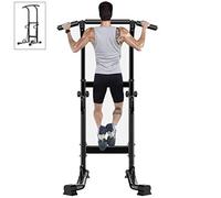 AYCDL Fitness Indoor Pull Up Machine Adjustable Horizontal Bars Push Up Stand Parallel Bars Home Equipment Load-Bearing 200kg Dip Stands,Black-94x75x235cm