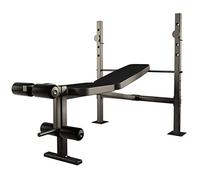 AYCDL Foldable Bench Press, Adjustable Olympic Weight Bench, Fitness Training Exercise Gym Slant Abdominal AD Crunch Body Exercise System, Without Barbell