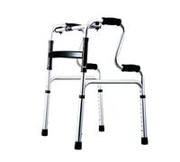 AYCDL Folding Walker, Multi-Function Walking Aid, for Disabled and Elderly Lightweight Aluminium Walking Frame Lightweight Wheeled Walker, Highly Adjustable,A-A