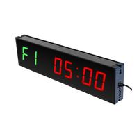 AYCDL Gym Timer Clock, Fitness Interval Timer, LED Digital Gym Wall Clock, Count Down/Up Stopwatch, Workout Timer, WithRemote Control, Easy to Operate, for Home Gym, Fitness Tr