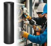 AYCDL High Voltage Insulated Rubber Floor Mat, Electrical Insulation Sheet for Switchboard Safety, Commercial Electrical Protection,Black-thick X Long-5mmx1m