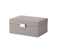 AYCDL Jewelry Organizer 8. 26 Inch Jewelry Box Storage Box Cosmetic Box Ring Earring Necklace Bracelet Watch Small Jewelry Storage Box Built- in Flocking ,B