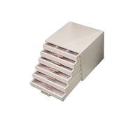 AYCDL Jewelry Organizer Jewelry Box 6 Drawer Storage Box Cosmetic Box Ring Earring Necklace Bracelet Lipstick Watch Storage Box Built- in Flocking 9. 96 inches Jewelry Storage Case ,A
