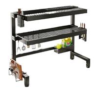 AYCDL Kitchen Over The Sink, 2-Tier Counter Dish Drainer Rack Black