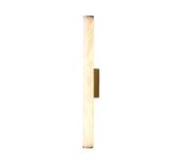 AYCDL Long Strip Minimalist All Copper Marble Wall Lamp Modern Light Luxury Living Room Grand TV Background Wall Hallway Bedroom Lamp,Wall Light,Gold-L30cm