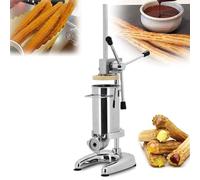 AYCDL Manual Churro Maker,Commercial Spanish Donut Churrera Churro Maker Machine w/5 Molds,Stainless Steel Vertical Spanish Churrera Machine,2L,2L