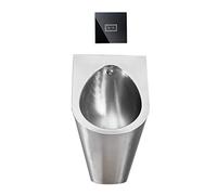 AYCDL Men's Wall-Mounted Urinal - Automatic Flush Valve 304 Stainless Steel Smart Contact- Design Vertical Funnel for Commercial Use Hygienic & Du