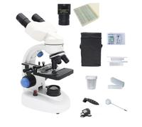 AYCDL Microscope Accessories Kit 2000X Biological Microscope With Adjustment LED Illuminated Monocular Binoculars Head Microscope Slides,Bino Camera Slides
