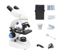 AYCDL Microscope Accessories Kit 2000X Biological Microscope With Adjustment LED Illuminated Monocular Binoculars Head Microscope Slides,Binocular Only