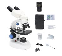 AYCDL Microscope Accessories Kit 2000X Biological Microscope With Adjustment LED Illuminated Monocular Binoculars Head Microscope Slides,Binocular Camera
