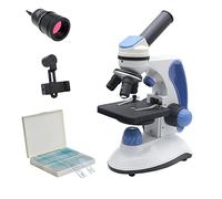 AYCDL Microscope Accessories Kit 40X-2000X LED Monocular Biological Microscope With USB Camera Microscope Slides,Type A