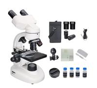 AYCDL Microscope Accessories Kit Binocular LED Biological Microscope 40X-1600X 2.0MP USB Digital Camera Eyepiece Microscope Slides,Only Microscope
