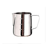 AYCDL Milk Frothing Pitcher Stainless Steel Milk Frothing Pitcher with Inner and Outer Scales Measuring Coffee Milk Milk Frothers 12oz/350ml Frothing Tool,Silver-600ml,Silver-600ml