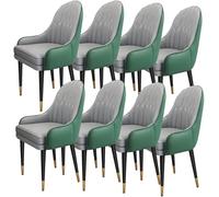 AYCDL Modern Dining Room Chairs Set of 8 for Kitchen Bedroom and Living Room Microfiber Leather Sofa Chairs for Marriage Room Balcony and Dressing Table Makeup Area.,#6-One Size